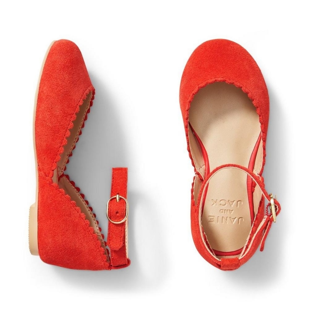 2/40 Janie and Jack baby girl Velvet Shoes